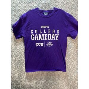 Blue 84‎ ESPN College GameDay TCU Horned Frogs Purple T-Shirt Men's Medium